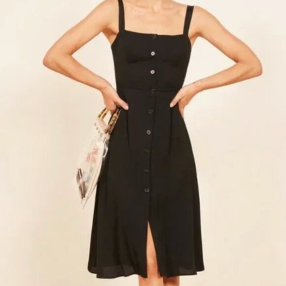 Reformation Persimmon Button-Up Dress - Picture 1 of 6